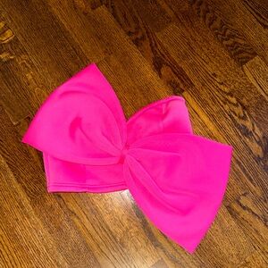 Vibrant Pink Bow Bandeau Top